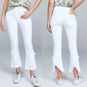 Citizens Of Humanity || Drew Fray Hem Cropped Jean White 27